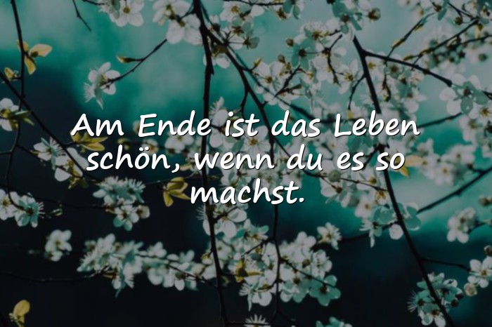 Bilder mit das leben ist schön sprüche - 1