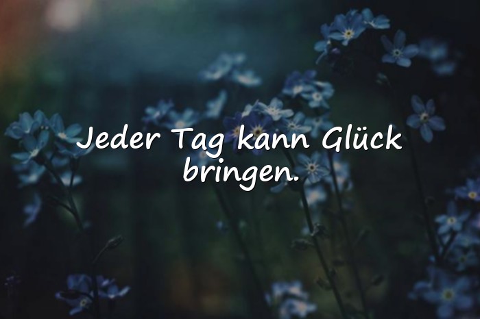 Bilder mit glück sprüche - 24